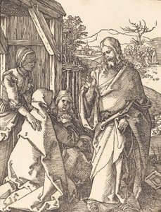 Kristus lähtee äidiltään, luultavasti n. 15091510. tekijältä Albrecht Dürer
