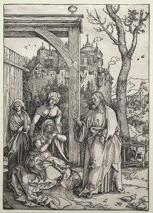 Kristus jättää äitinsä tekijältä Albrecht Dürer