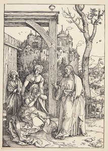 Kristus jättää äitinsä tekijältä Albrecht Dürer