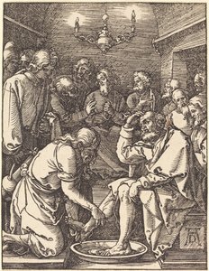 Kristus pesee opetuslasten jalat tekijältä Albrecht Dürer