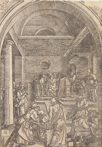 Kristus lääkäreiden joukossa tekijältä Albrecht Dürer