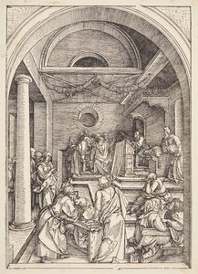 Kristus lääkäreiden joukossa tekijältä Albrecht Dürer