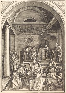 Kristus lainopettajien keskellä tekijältä Albrecht Dürer