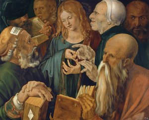 Kristus lääkäreiden joukossa, 1506 tekijältä Albrecht Dürer