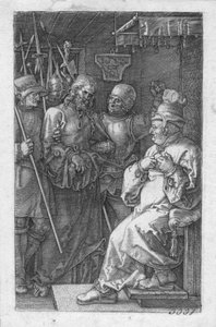 Kristus Kaifaan edessä tekijältä Albrecht Dürer