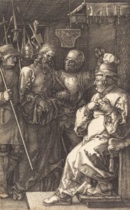 Kristus ennen Kaifasta, 1512. tekijältä Albrecht Dürer