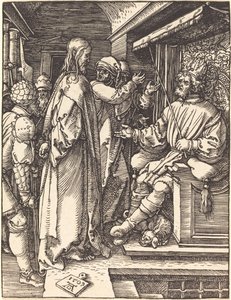 Kristus Herodeksen edessä tekijältä Albrecht Dürer