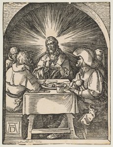 Kristus Emmauksessa, Pienestä kärsimyksestä, n. 1510. tekijältä Albrecht Dürer