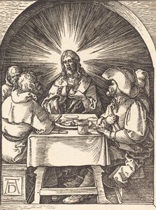 Kristus Emmauksessa, luultavasti n. 15091510. tekijältä Albrecht Dürer