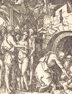 Kristus Limbossa, luultavasti n. 15091510. tekijältä Albrecht Dürer