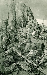 Kristus on naulittu ristille tekijältä Albrecht Dürer