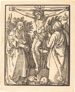 Crist a la creu amb Maria i Sant Johnfinnish tekijältä Albrecht Dürer