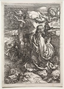 Kristus Öljymäellä tekijältä Albrecht Dürer
