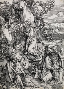 Kristus oliivivuorella, 1496-1511 tekijältä Albrecht Dürer