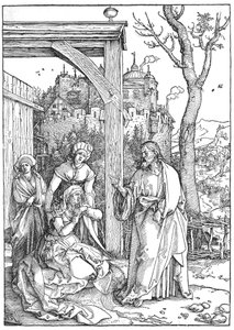 Kristus hyvästelee äitinsä tekijältä Albrecht Dürer