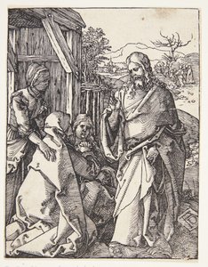 Kristus jättää äitinsä tekijältä Albrecht Dürer