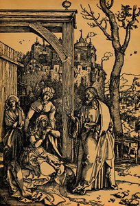 Kristus jättää äitinsä, Kristus jättää äitinsä, 1504-1505. tekijältä Albrecht Dürer