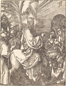 Kristuksen saapuminen Jerusalemiin tekijältä Albrecht Dürer