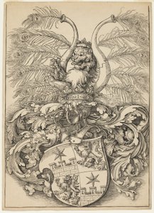 Wilhelmin ja Wolfgang Rogendorfin vaakuna tekijältä Albrecht Dürer