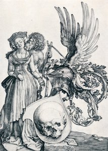 Vaakuna ja pääkallo, 1503 1906 tekijältä Albrecht Dürer