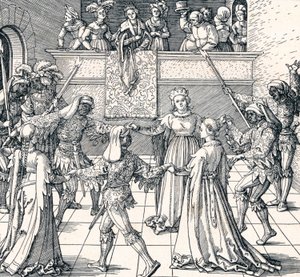 Torchlight-tanssi, Augsburg, 1516 1906 tekijältä Albrecht Dürer
