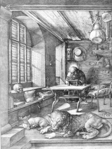 Pyhä Hieronymus sellissään tekijältä Albrecht Dürer