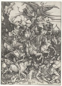 Apokalypsin neljä ratsumiestä tekijältä Albrecht Dürer
