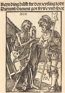 Kuolema ja Lansquenet tekijältä Albrecht Dürer