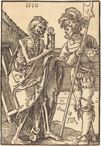 Kuolema ja Lansquenet tekijältä Albrecht Dürer