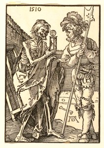 Kuolema ja Lansquenet tekijältä Albrecht Dürer