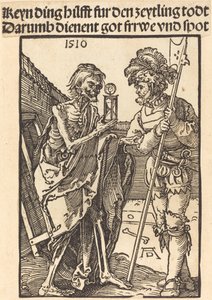 Kuolema ja Lansquenet, 1510. tekijältä Albrecht Dürer