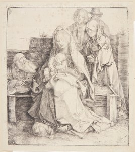 Pyhä perhe, kuusi henkilöä tekijältä Albrecht Dürer