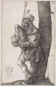 Säkkipillinsoittaja tekijältä Albrecht Dürer