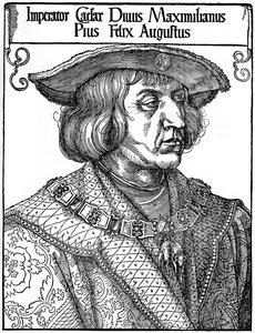 Keisari Maximilian I, 1519, 1936 tekijältä Albrecht Dürer