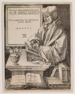 Erasmus Rotterdamilainen tekijältä Albrecht Dürer