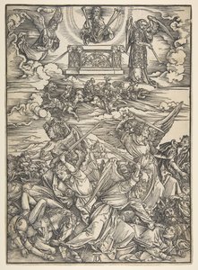 Neljä kostavaa enkeliä, Apocalypse-sarjasta.n.d. tekijältä Albrecht Dürer
