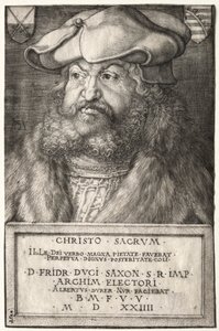 Frederick Viisas, Saksin vaaliruhtinas, 1524. tekijältä Albrecht Dürer