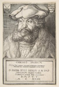 Frederick Viisas, Saksin vaaliruhtinas, 1524. tekijältä Albrecht Dürer