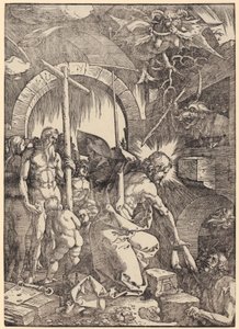 Kristuksen ruoskiminen, sarjan ”Suuri passio” 5. lehti tekijältä Albrecht Dürer
