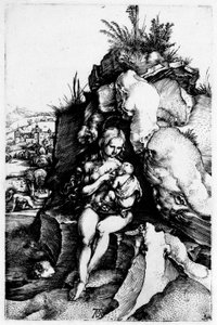 Saksa: Die Buße des Heiligen Chrysostomus Pyhän Johannes Krysostomoksen katumus. tekijältä Albrecht Dürer