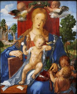 Saksaksi: Die Madonna mit dem Zeisig Madonna ja siippa (Madonna ja siippa) tekijältä Albrecht Dürer