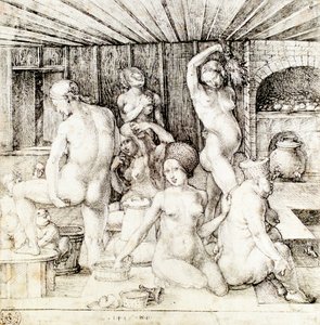 Saksa: Frauenbad Naisten kylpylä tekijältä Albrecht Dürer
