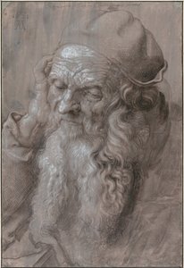 Vanhan miehen pää, 1521 tekijältä Albrecht Dürer