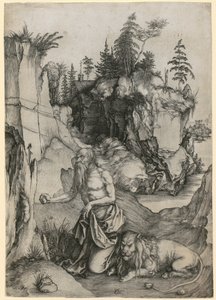 Pyhä Hieronymus autiomaassa tekijältä Albrecht Dürer