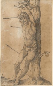 Pyhä Sebastian puun luona tekijältä Albrecht Dürer