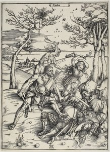 Hercules valloittaa molionidikaksoset tekijältä Albrecht Dürer