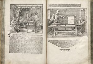 Kuvitus neljästä kirjasta ihmissuhteista, 1528 tekijältä Albrecht Dürer