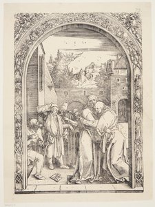 Joachim ja St. Ann tapaavat Golden Gatessa tekijältä Albrecht Dürer