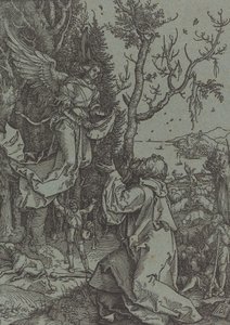 Joakim ja enkeli, n. 1504. tekijältä Albrecht Dürer