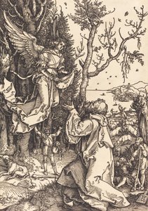Joakim ja enkeli, n. 1504. tekijältä Albrecht Dürer